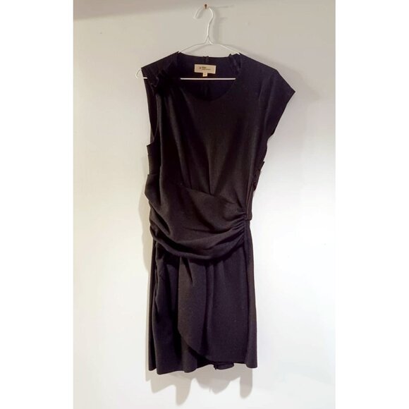 Étoile Isabel Marant Black Wool Asymmetrical Dress - Picture 4 of 7